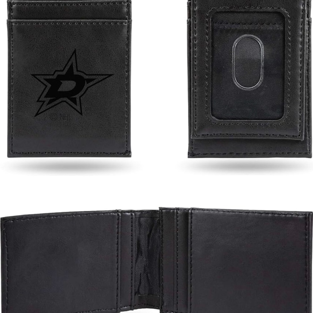 NHL Brand New in Package Dallas Stars. Laser engraved front pocket wallet